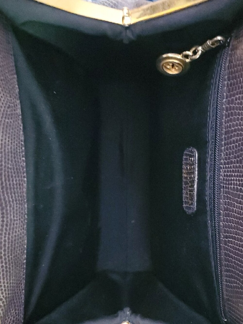 Vintage ESCADA Genuine Lizard Exotic Leather Shoulder Bag Brown Gold Hardware - Picture 7 of 9